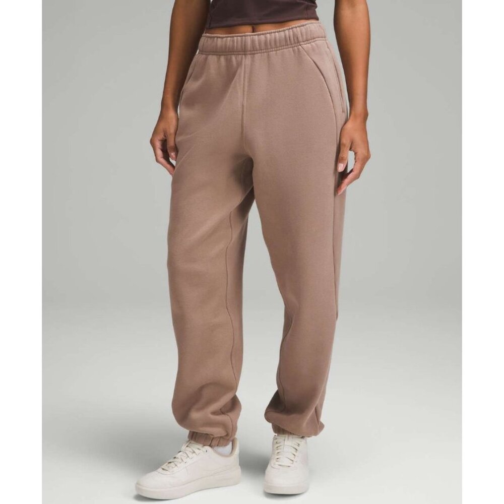 Lululemon Womens Scuba Mid Rise Oversized‎ Jogger Regular Taupetastic Medium